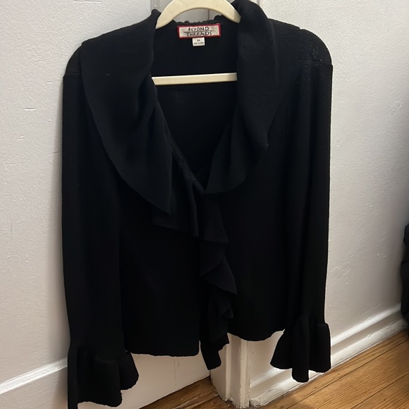 Beyond Threads Ruffle Bell Cuff Cardigan - Picture 6 of 9